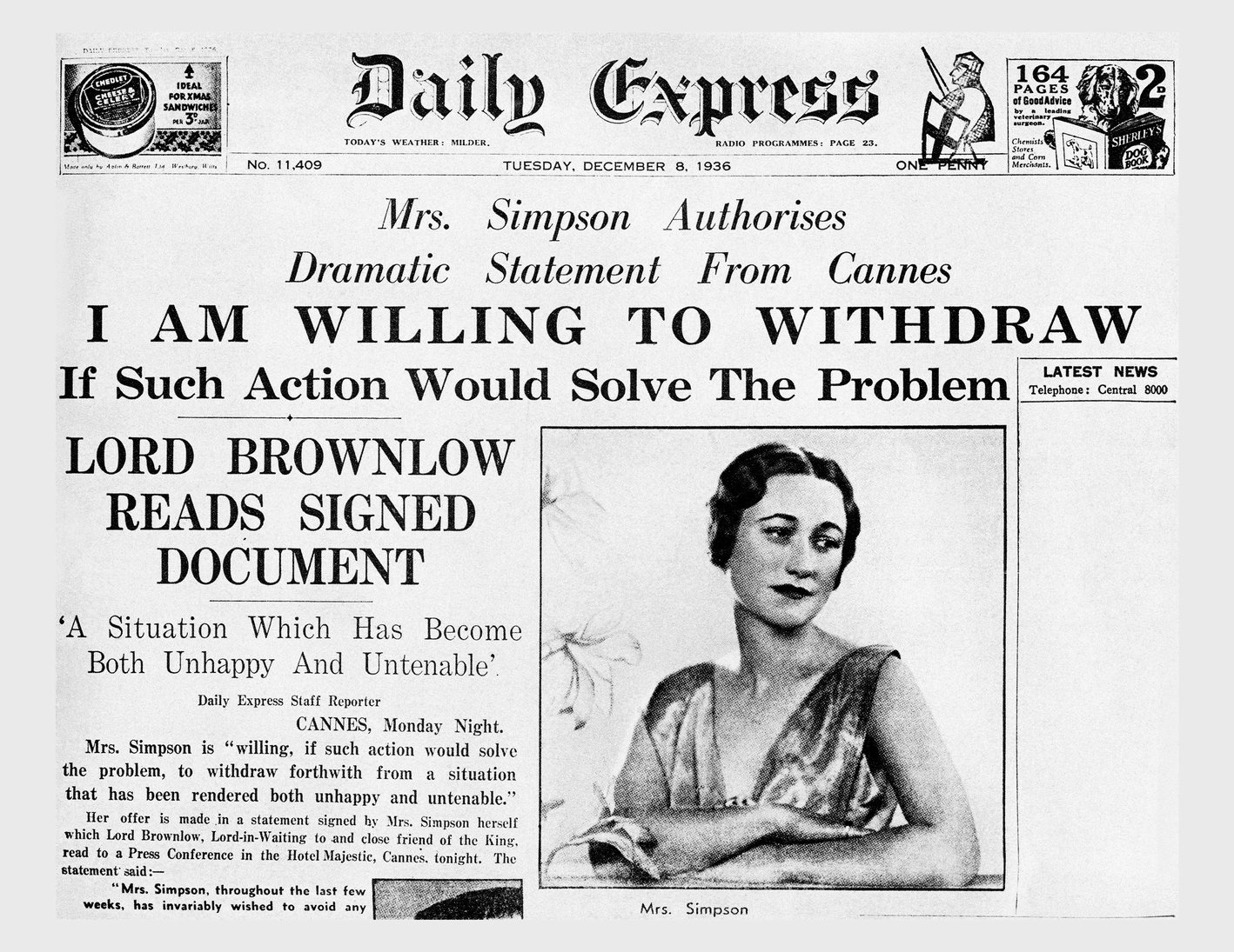 Anyone for abdication?