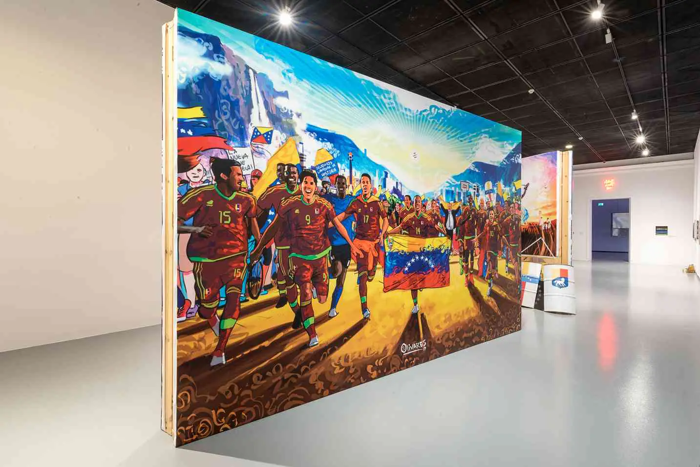 Works by Oscar Olivares at Political Art exhibition at Ujazdowski Castle Centre for Contemporary Art. Photo: Daniel Czarnocki