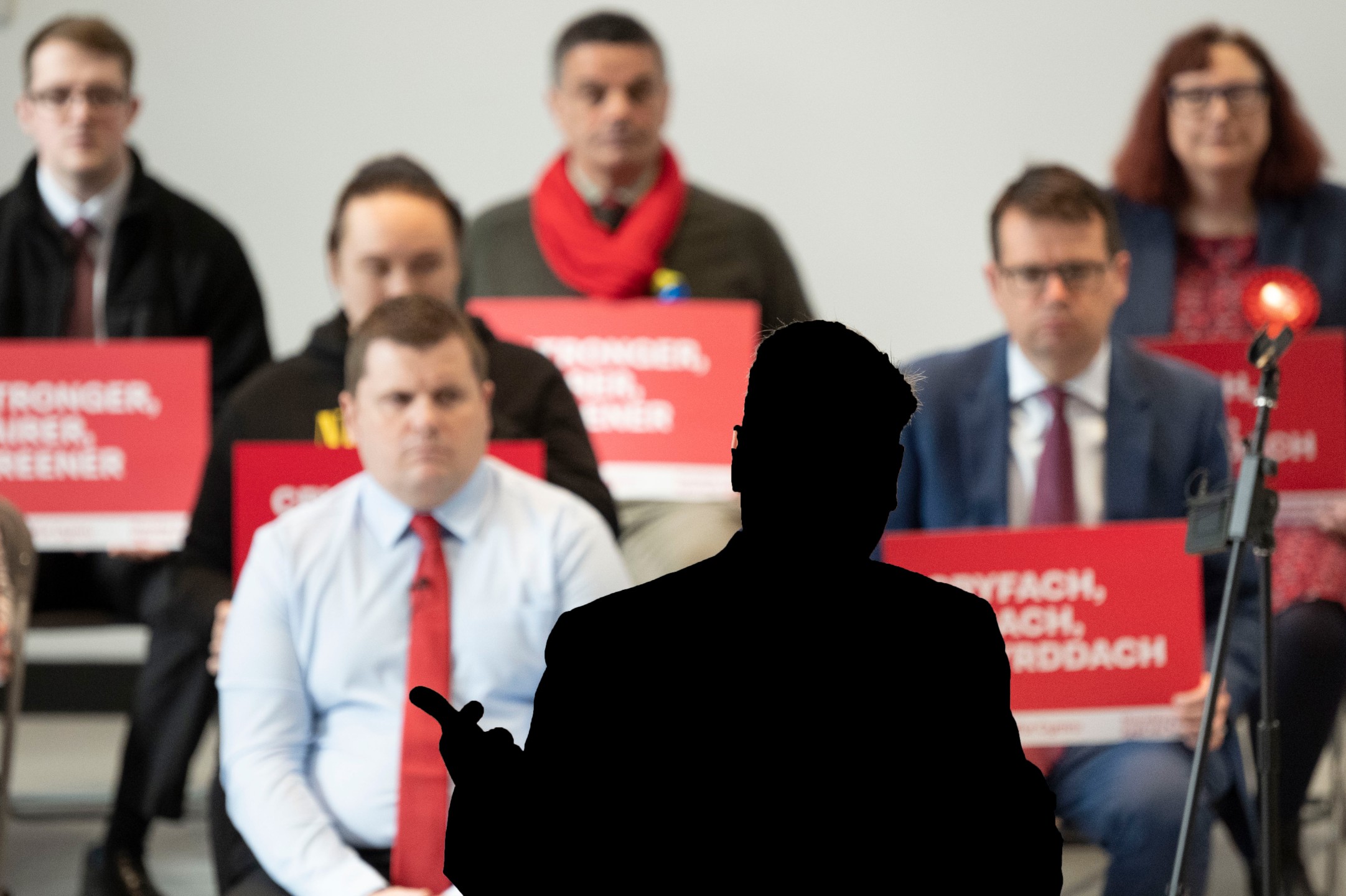 The people behind the podium
