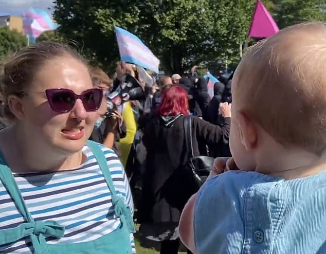 Babies versus the black bloc