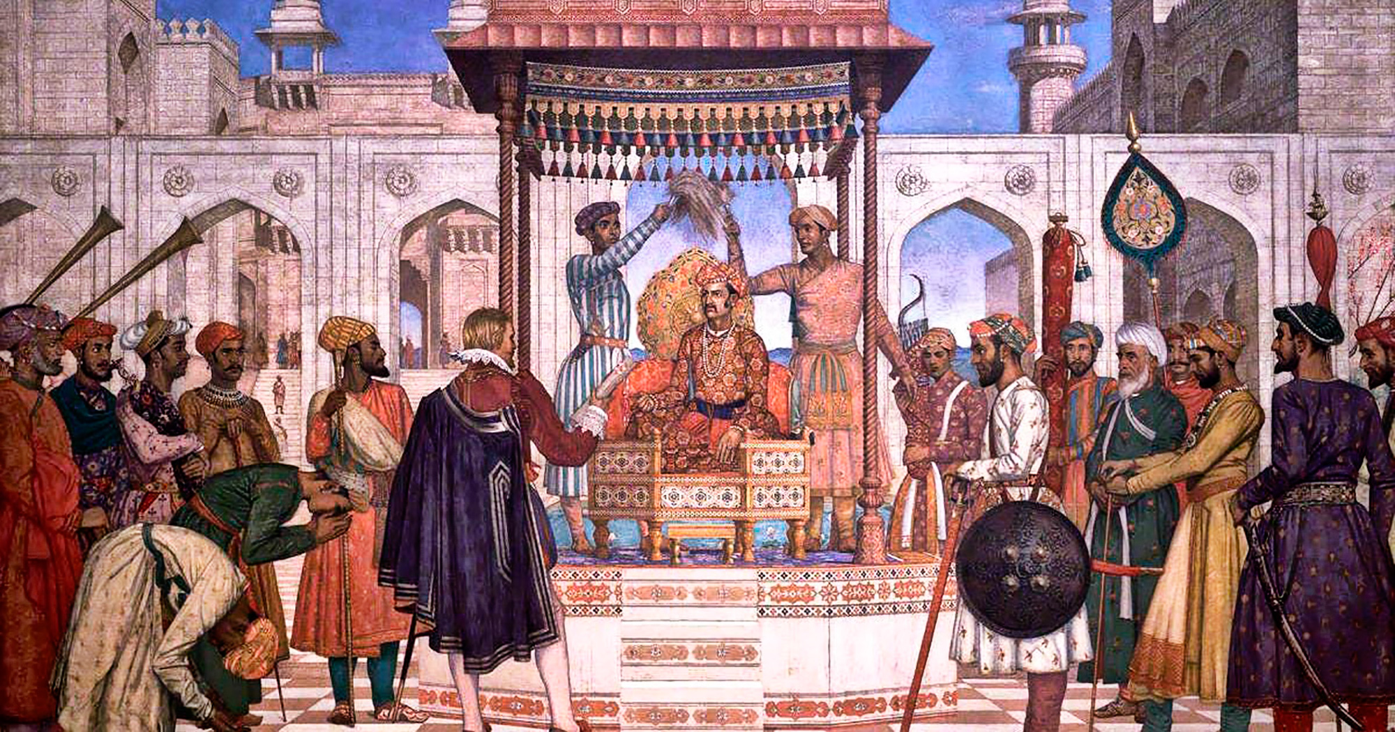 In the court of the Mughal emperor
