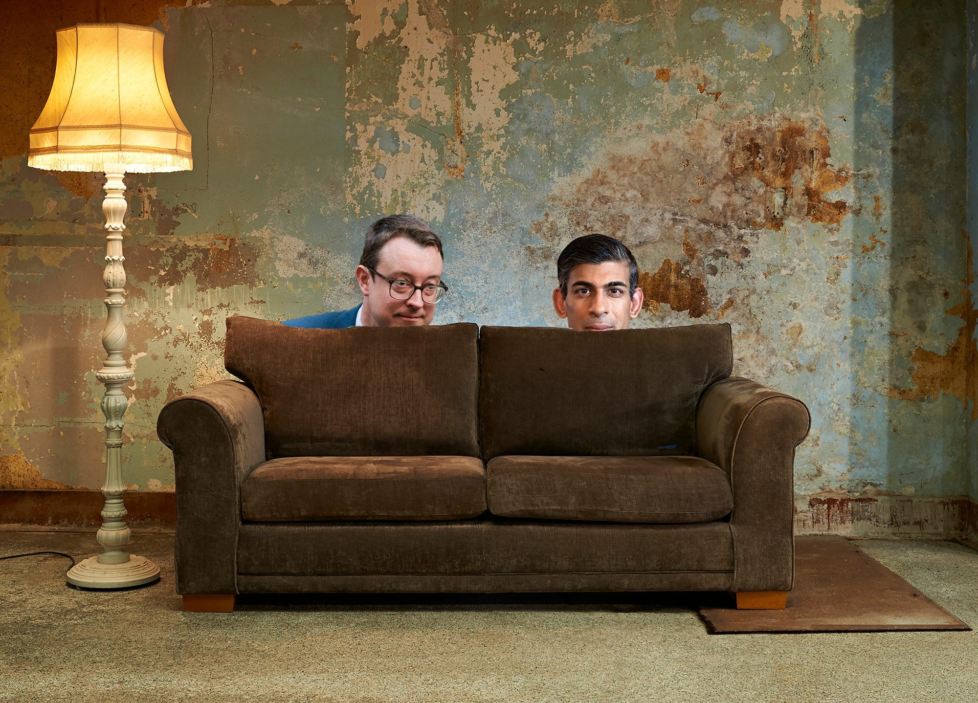 Behind the sofa government