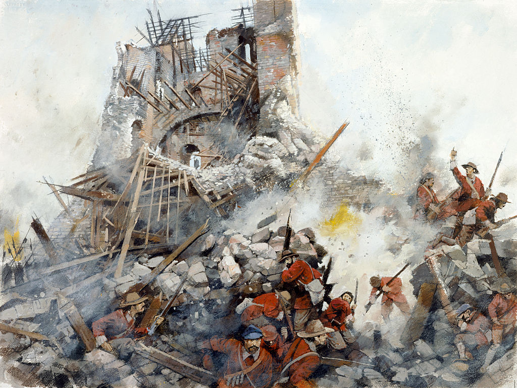 The town besieged